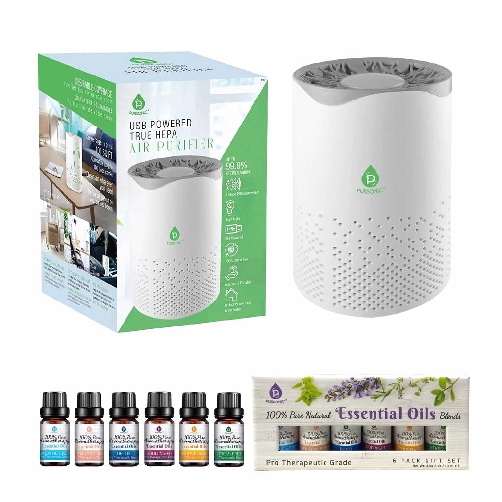 6-pack pure essential oils bottles for air purifier