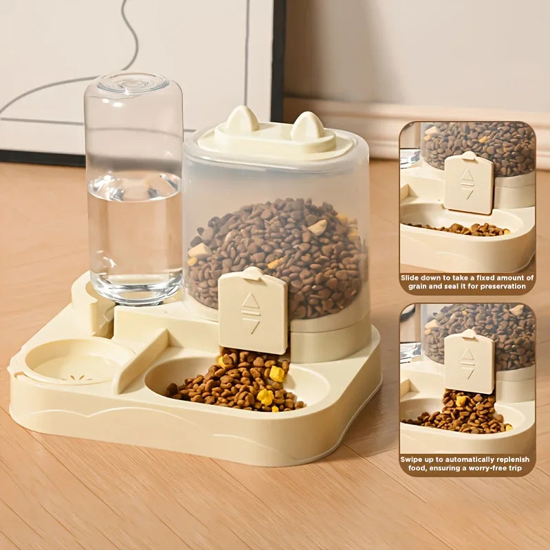 Pet water dispenser side view