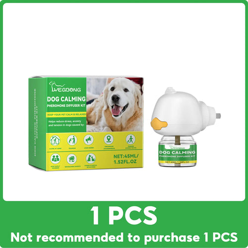 Pet pheromone diffuser with dog