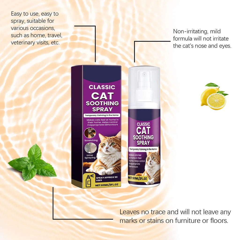 Pet calming spray usage instructions