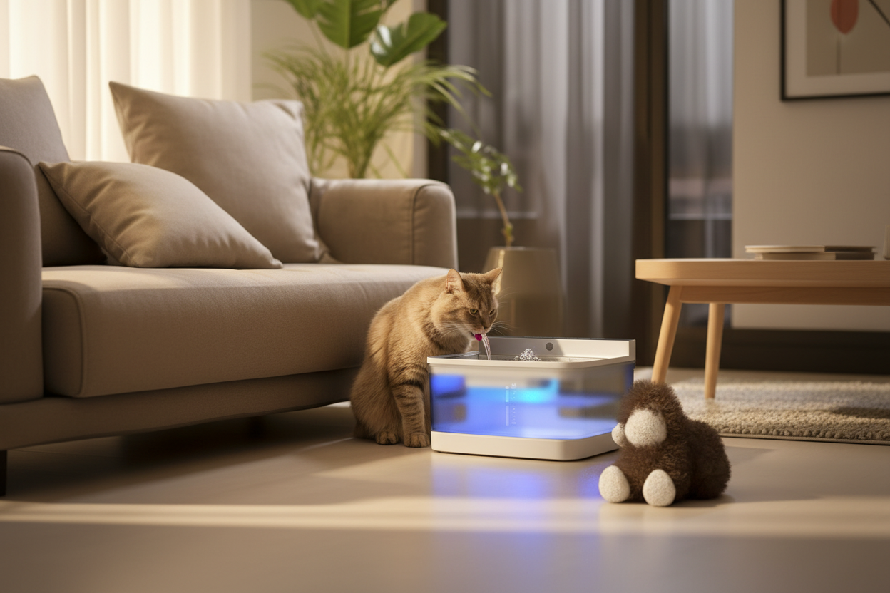 Pet Water Dispenser – Automatic Gravity Waterer for Cats & Dogs | Harmony Paw