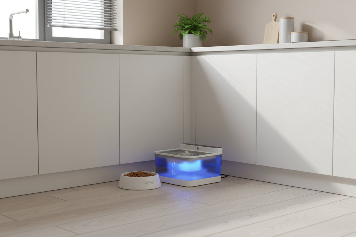 Pet Water Dispenser in Modern Kitchen